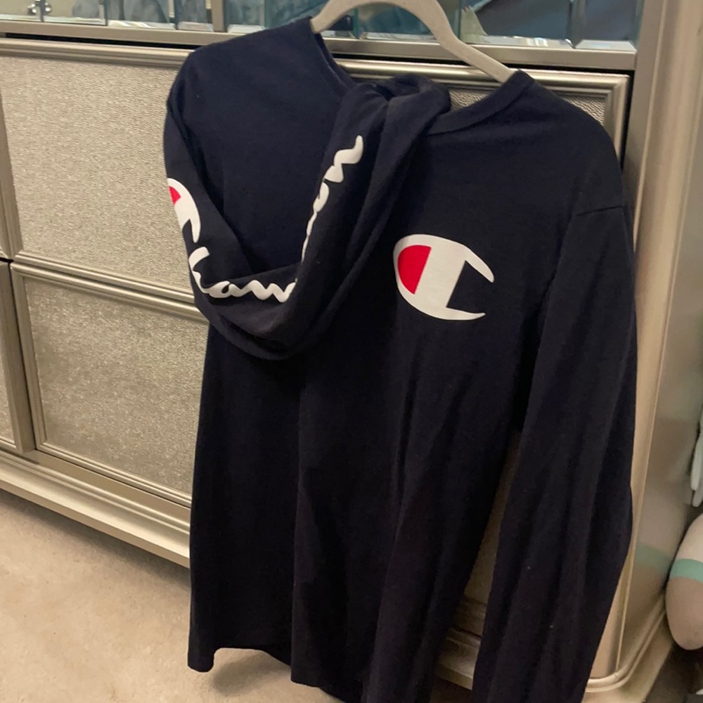 Black Champion long sleeve top size S